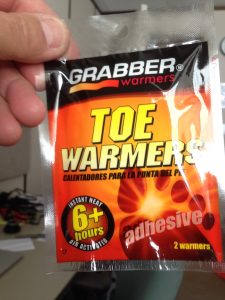Toe Warmers are your good friends on days like this (but they don't really last 6+ hours; more like 2 hours, maybe)